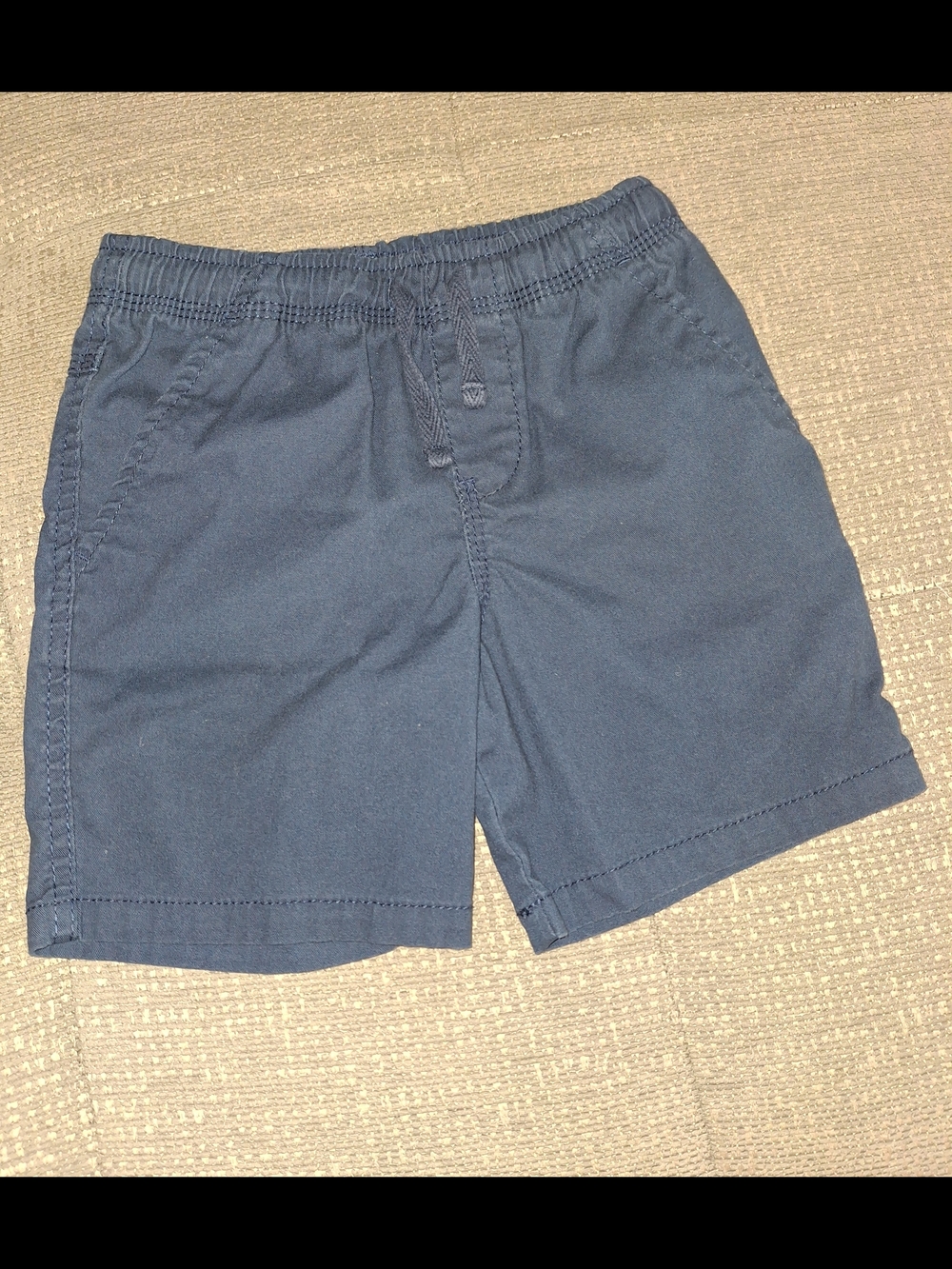 Wonder nation Navy Elastic-Waist Athletic Shorts